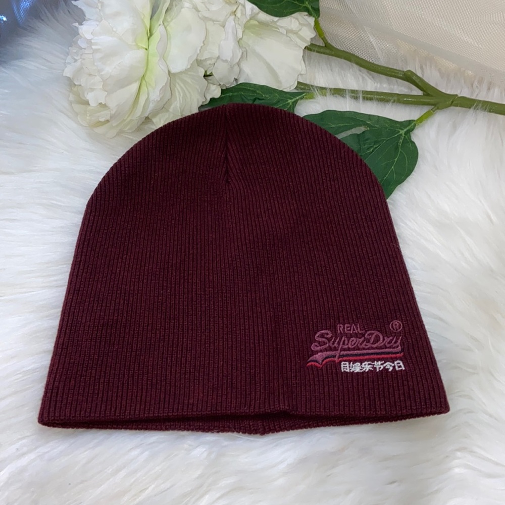 Unisex SuperDry Orange Label Beanie Winter Hat